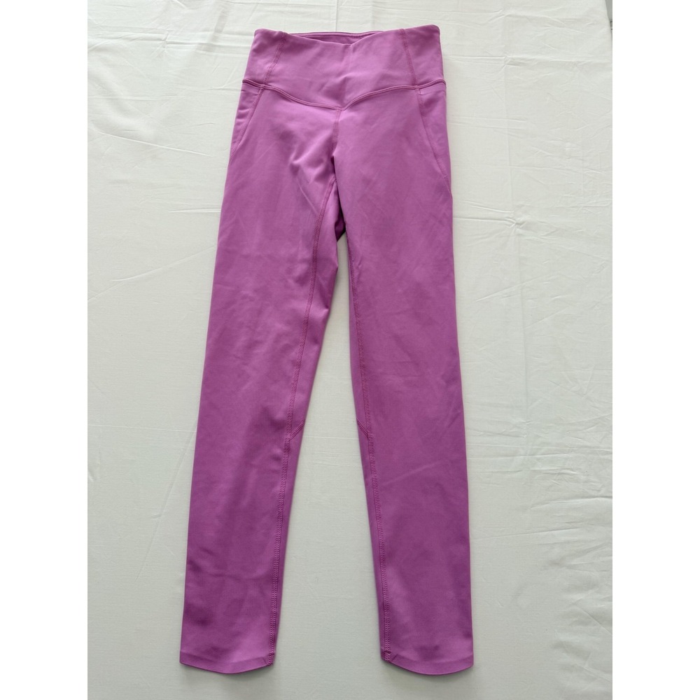Zella Leggings Womens XS Pink High Rise Ankle Yoga Pants Athletic Stretch